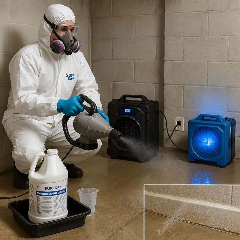 Sanitization and Odor Removal process in Whiteman Air Force Base, MO